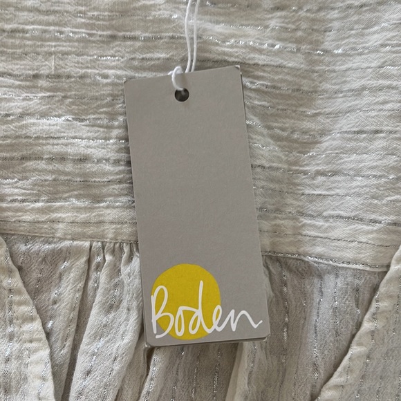BODEN Metallic thread white top - Picture 6 of 6